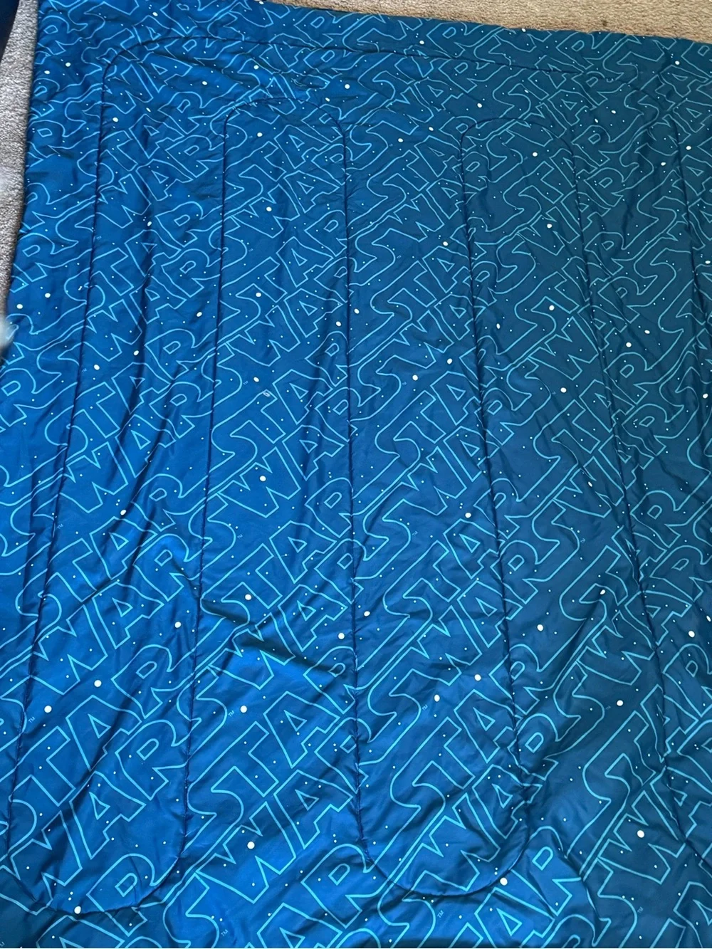 Star Wars Blue Galactic Quilt-Style Bedding size twin